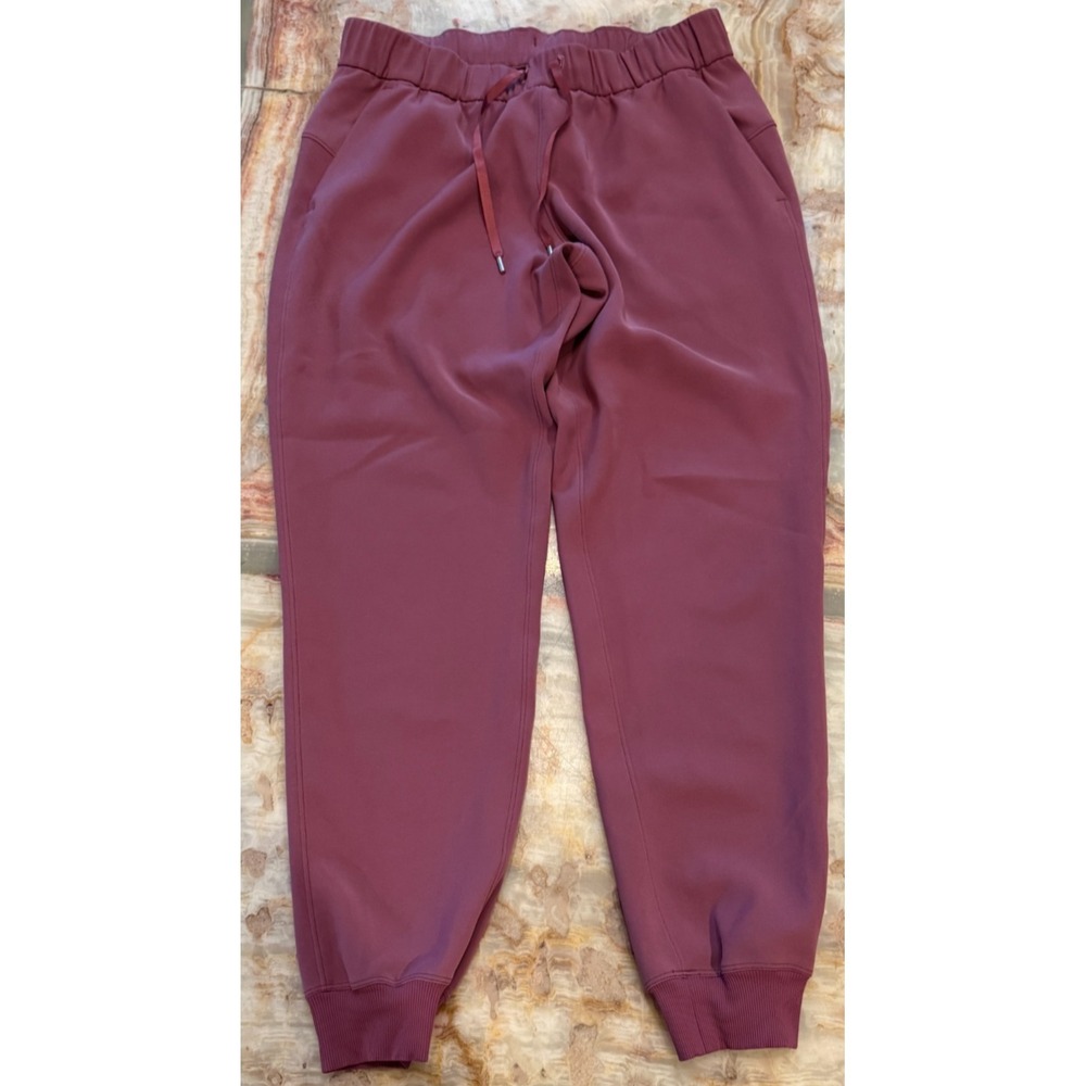 Lululemon Womens Jogger Pants Rich‎ Purple Tapered Leg Drawstring Waist Size 8
